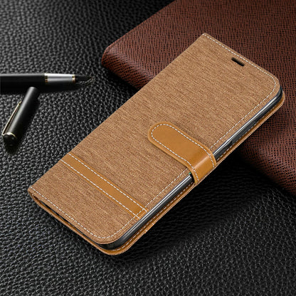 Assorted Color Jeans Cloth Leather Wallet Shell for Xiaomi Redmi Note 8
