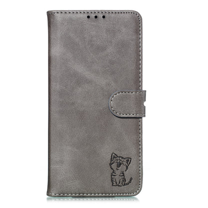 Imprinted Cat Pattern Leather Wallet Stand Case for Xiaomi Redmi Note 8 Pro
