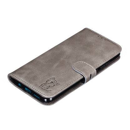 Imprinted Cat Pattern Leather Wallet Stand Case for Xiaomi Redmi Note 8 Pro