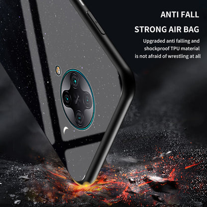 Starry Sky Pattern Tempered Glass + PC + TPU Combo Case for Xiaomi Redmi K30 Pro/Poco F2 Pro