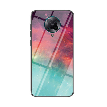Starry Sky Pattern Tempered Glass + PC + TPU Combo Case for Xiaomi Redmi K30 Pro/Poco F2 Pro