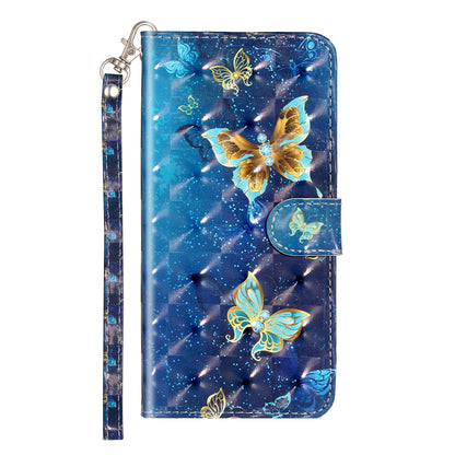 Light Spot Decor Pattern Printing Shell Wallet Stand Leather Cover for Xiaomi Redmi Note 8T