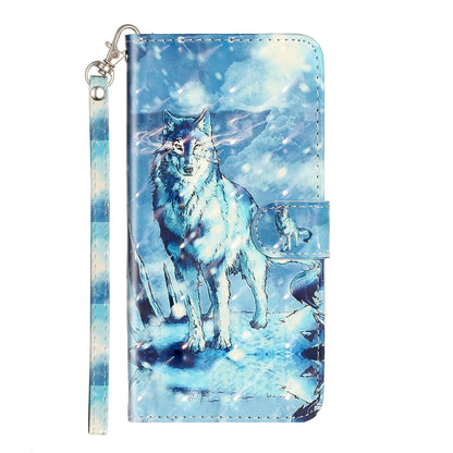 Light Spot Decor Pattern Printing Shell Wallet Stand Leather Cover for Xiaomi Redmi Note 8T