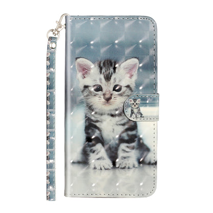 Light Spot Decor Pattern Printing Shell Wallet Stand Leather Cover for Xiaomi Redmi Note 8T