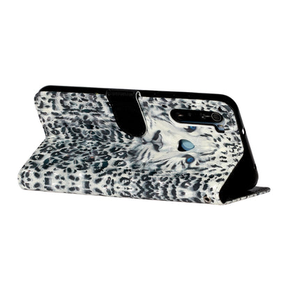 Light Spot Decor Pattern Printing Shell Wallet Stand Leather Cover for Xiaomi Redmi Note 8T