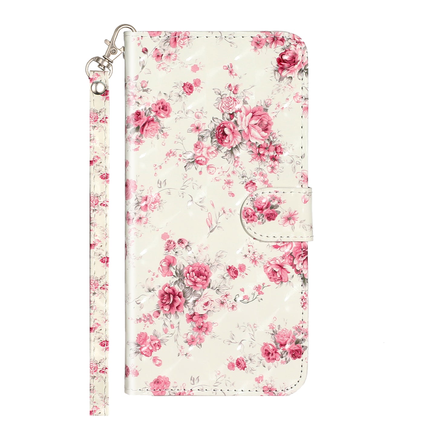 Light Spot Decor Pattern Printing Shell Wallet Stand Leather Cover for Xiaomi Redmi Note 8T