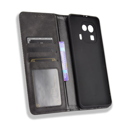 Vintage Style Phone Case Wallet Stand Magnetic Closure Leather Cover for Xiaomi Mi 11 Pro