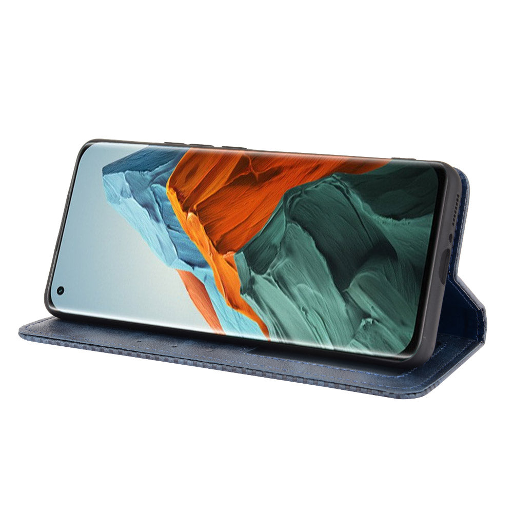 Vintage Style Phone Case Wallet Stand Magnetic Closure Leather Cover for Xiaomi Mi 11 Pro