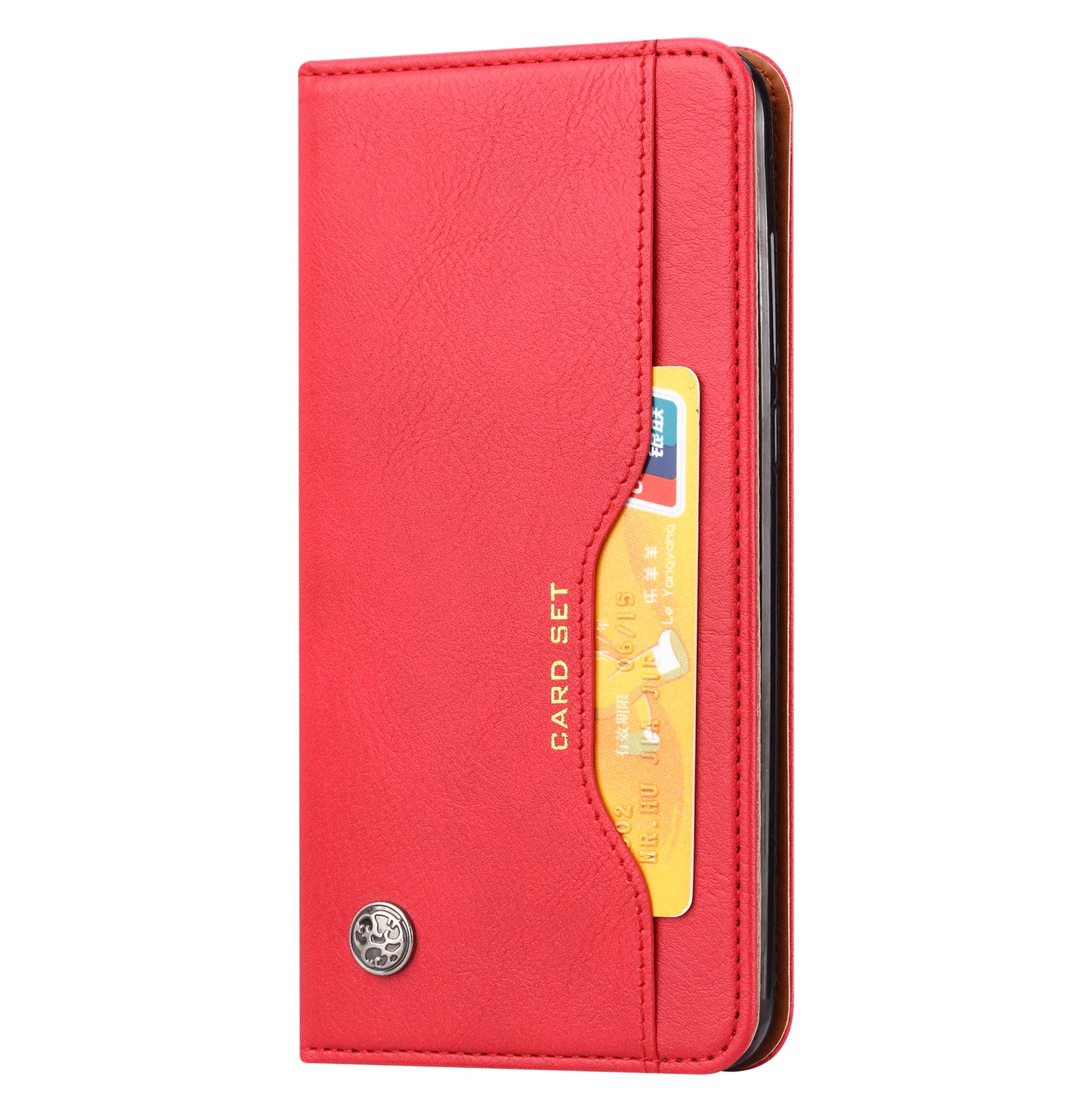 Wallet Stand Auto-absorbed Leather Protector Phone Cover for Xiaomi Redmi Note 10 4G / Redmi Note 10S / Poco M5s 4G