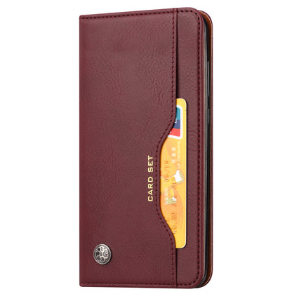 Wallet Stand Auto-absorbed Leather Protector Phone Cover for Xiaomi Redmi Note 10 4G / Redmi Note 10S / Poco M5s 4G