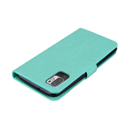 Owl Imprint Rhinestone Decor Leather Phone Cover for Xiaomi Redmi Note 10 5G/Poco M3 Pro 5G/4G