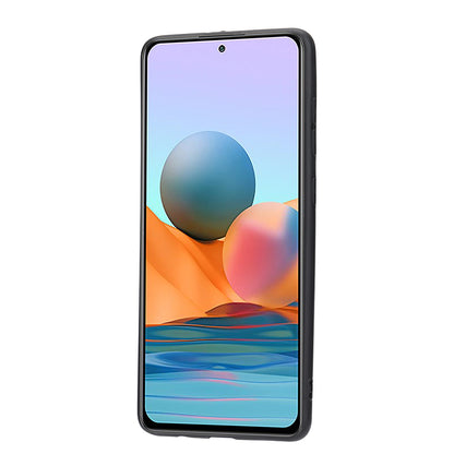 PU Leather Coated TPU Case [Card Slots] [Kickstand] for Xiaomi Redmi Note 10 4G / Redmi Note 10S / Poco M5s 4G