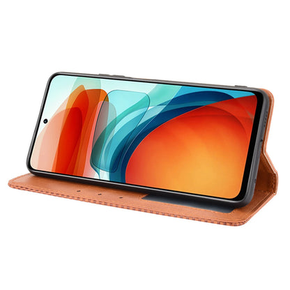 Magnetic Auto-absorbed Retro Style Wallet Stand Design Phone Case Shell for Xiaomi Redmi Note 10 Pro 5G (China) / Xiaomi Poco X3 GT