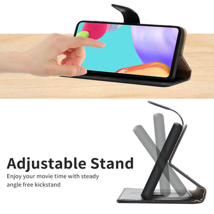 Nappa Texture Genuine Leather Drop-resistant Phone Stand Shell Wallet Case for Xiaomi Redmi Note 11 4G (MediaTek)/10 4G (2021)/10 2022 4G/10 Prime
