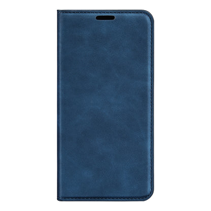 Skin-touch Folio Flip Leather Shell for Xiaomi Redmi Note 11E 5G / Redmi 10 5G / Redmi 10 Prime+ 5G, Auto-absorbed Magnetic Wallet Stand Drop-proof Mobile Phone Case