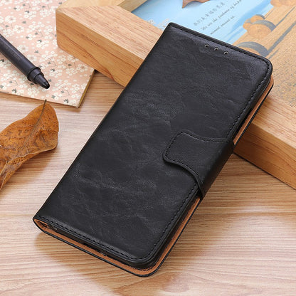 For Xiaomi Redmi 10A Crazy Horse Texture Anti-drop Split Leather Shell Wallet Stand Function Cell Phone Case