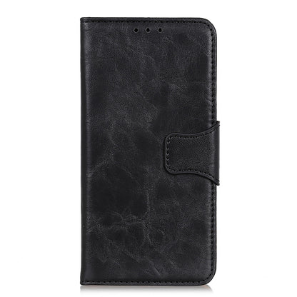 For Xiaomi Redmi 10A Crazy Horse Texture Anti-drop Split Leather Shell Wallet Stand Function Cell Phone Case