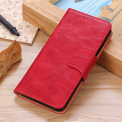 For Xiaomi Redmi 10A Crazy Horse Texture Anti-drop Split Leather Shell Wallet Stand Function Cell Phone Case