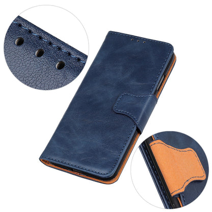 For Xiaomi Redmi 10A Crazy Horse Texture Anti-drop Split Leather Shell Wallet Stand Function Cell Phone Case