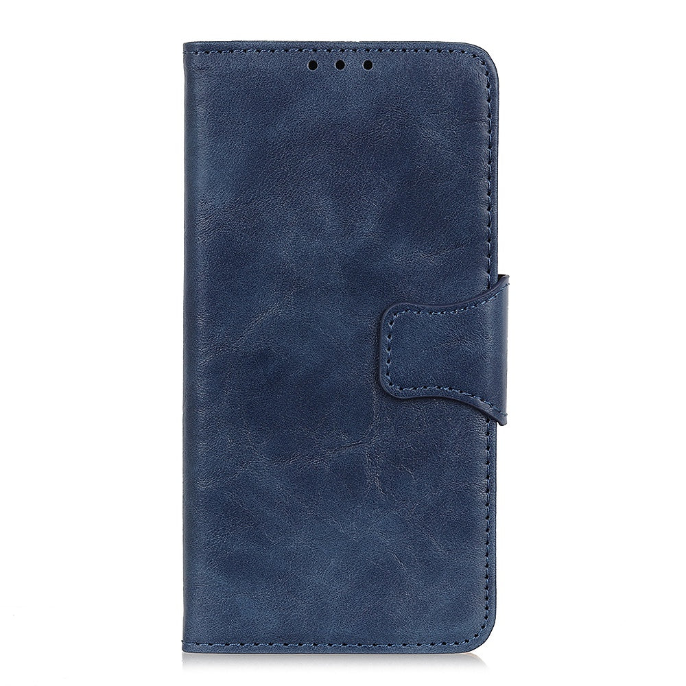 For Xiaomi Redmi 10A Crazy Horse Texture Anti-drop Split Leather Shell Wallet Stand Function Cell Phone Case