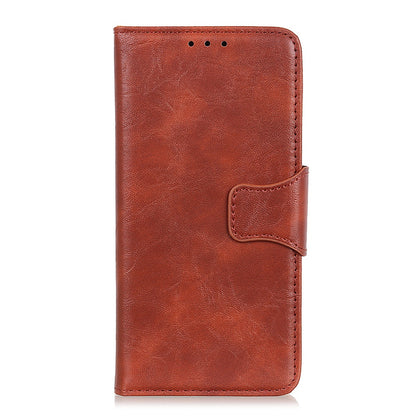 For Xiaomi Redmi 10A Crazy Horse Texture Anti-drop Split Leather Shell Wallet Stand Function Cell Phone Case