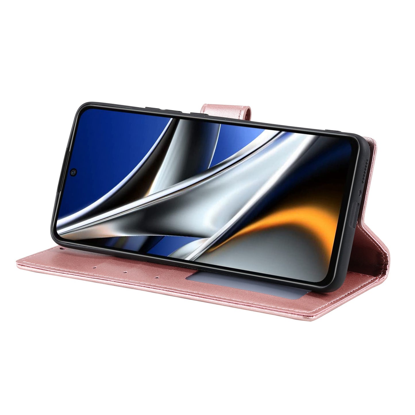 Imprinted Mandala Flower Wallet Design Leather Case with Strap for Xiaomi Poco M4 Pro 4G, Anti-Drop Full Protection Phone Stand Case