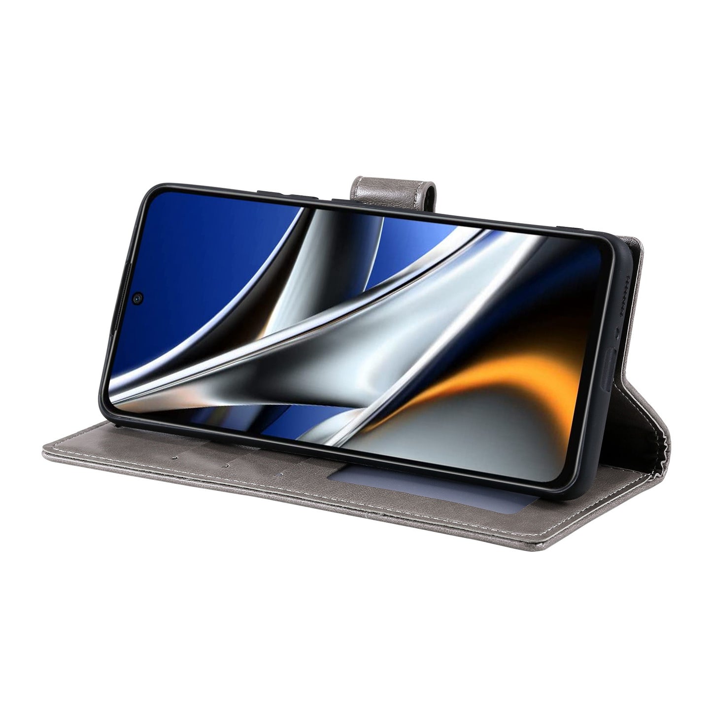 Imprinted Mandala Flower Wallet Design Leather Case with Strap for Xiaomi Poco M4 Pro 4G, Anti-Drop Full Protection Phone Stand Case