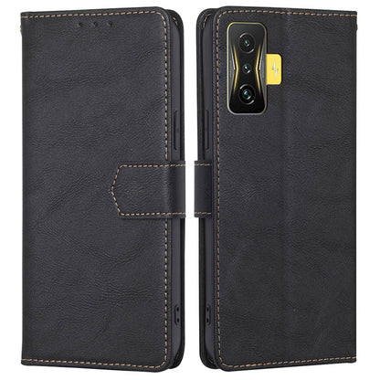 For Xiaomi Redmi K50 Gaming/Xiaomi Poco F4 GT Anti-scratch TPU+PU Leather Phone Cover with Strong Magnetic Buckle Waterproof RFID Blocking Full Protection Phone Case Wallet Stand