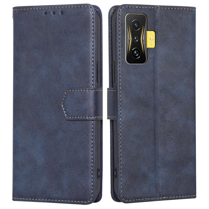For Xiaomi Redmi K50 Gaming/Xiaomi Poco F4 GT Anti-scratch TPU+PU Leather Phone Cover with Strong Magnetic Buckle Waterproof RFID Blocking Full Protection Phone Case Wallet Stand