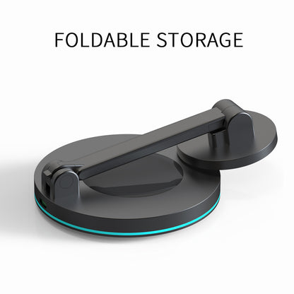 Y21 Folding Magnetic Wireless Charger 15W Fast Charging Stand Holder with LED Ambient Light for Earphones/Smart Phones