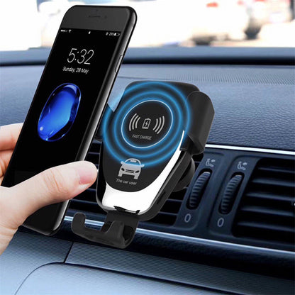 Q12 10W Car Air Vent Mount Gravity Phone Holder Wireless Charger Cellphone Charging Stand