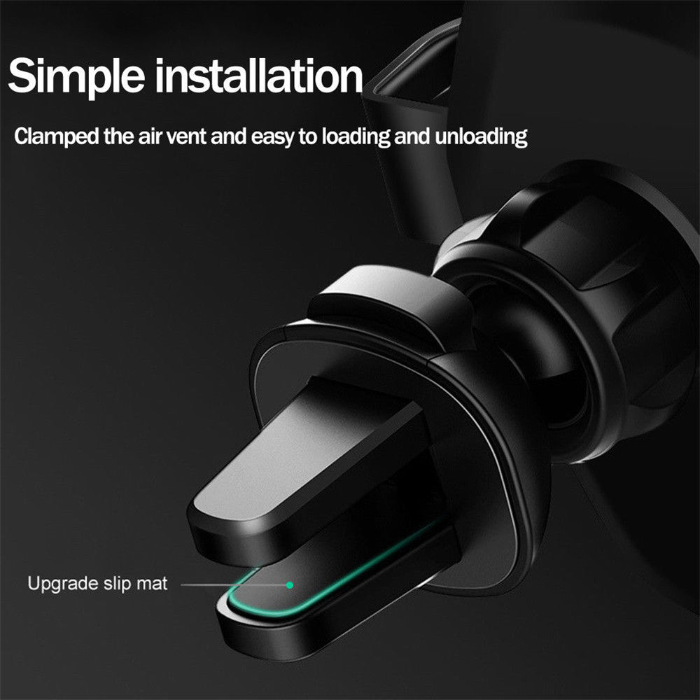 Q12 10W Car Air Vent Mount Gravity Phone Holder Wireless Charger Cellphone Charging Stand