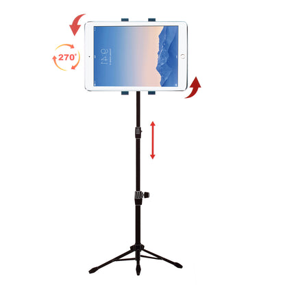 Portable Adjustable Tripod Stand Tablet Holder for iPad Air/Samsung Galaxy Tab A