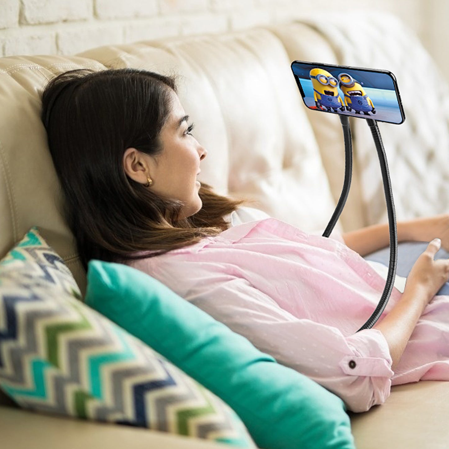 Magnetic Adjustable Gooseneck Lazy Mobile Phone Tablet Stand Universal Desktop Holder Bracket