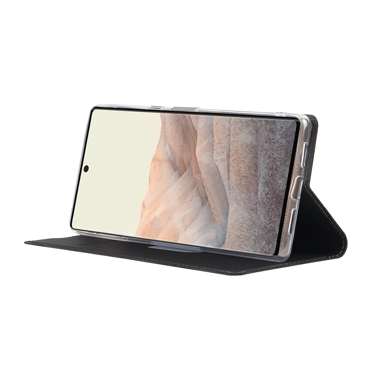 PU Leather Card Holder Design Light Slim Protective Phone Case with Stand for Google Pixel 6 Pro