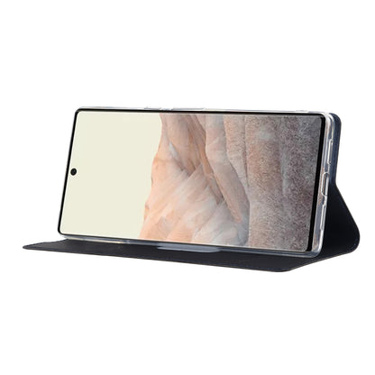 PU Leather Card Holder Design Light Slim Protective Phone Case with Stand for Google Pixel 6 Pro
