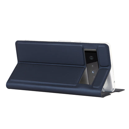 PU Leather Card Holder Design Light Slim Protective Phone Case with Stand for Google Pixel 6 Pro