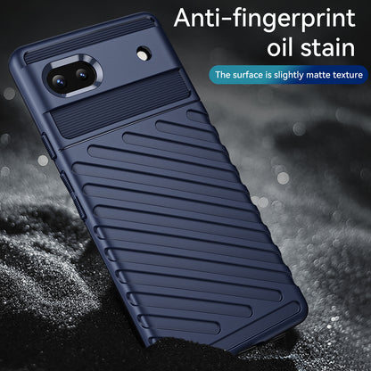 Thunder Series Twill Texture Thickened Smooth Flexible TPU Protective Phone Cover for Google Pixel 6a