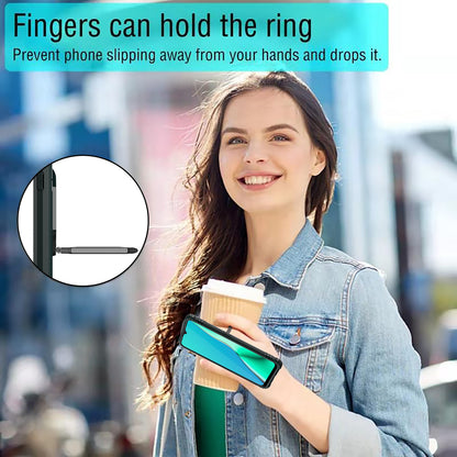 Finger Ring Kickstand TPU Phone Casing [Built-in Magnetic Metal Sheet] for OPPO A9 (2020)