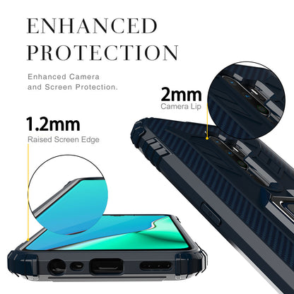 Finger Ring Kickstand TPU Phone Casing [Built-in Magnetic Metal Sheet] for OPPO A9 (2020)