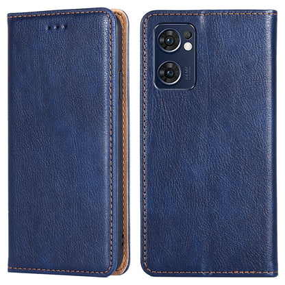 Wallet PU Leather Cover for Oppo Find X5 Lite, Stand Function Magnetic Auto-absorbed Phone Case