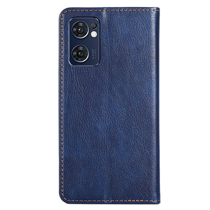 Wallet PU Leather Cover for Oppo Find X5 Lite, Stand Function Magnetic Auto-absorbed Phone Case