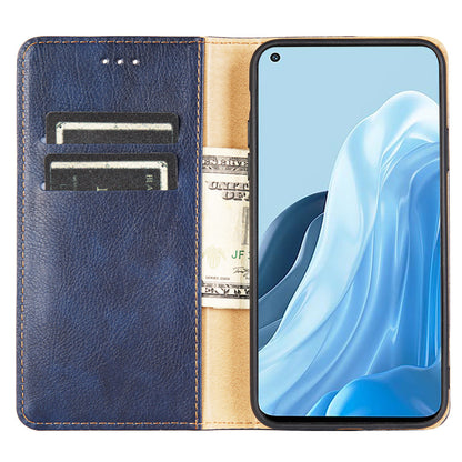Wallet PU Leather Cover for Oppo Find X5 Lite, Stand Function Magnetic Auto-absorbed Phone Case