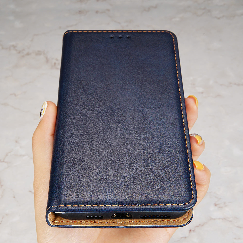 Wallet PU Leather Cover for Oppo Find X5 Lite, Stand Function Magnetic Auto-absorbed Phone Case