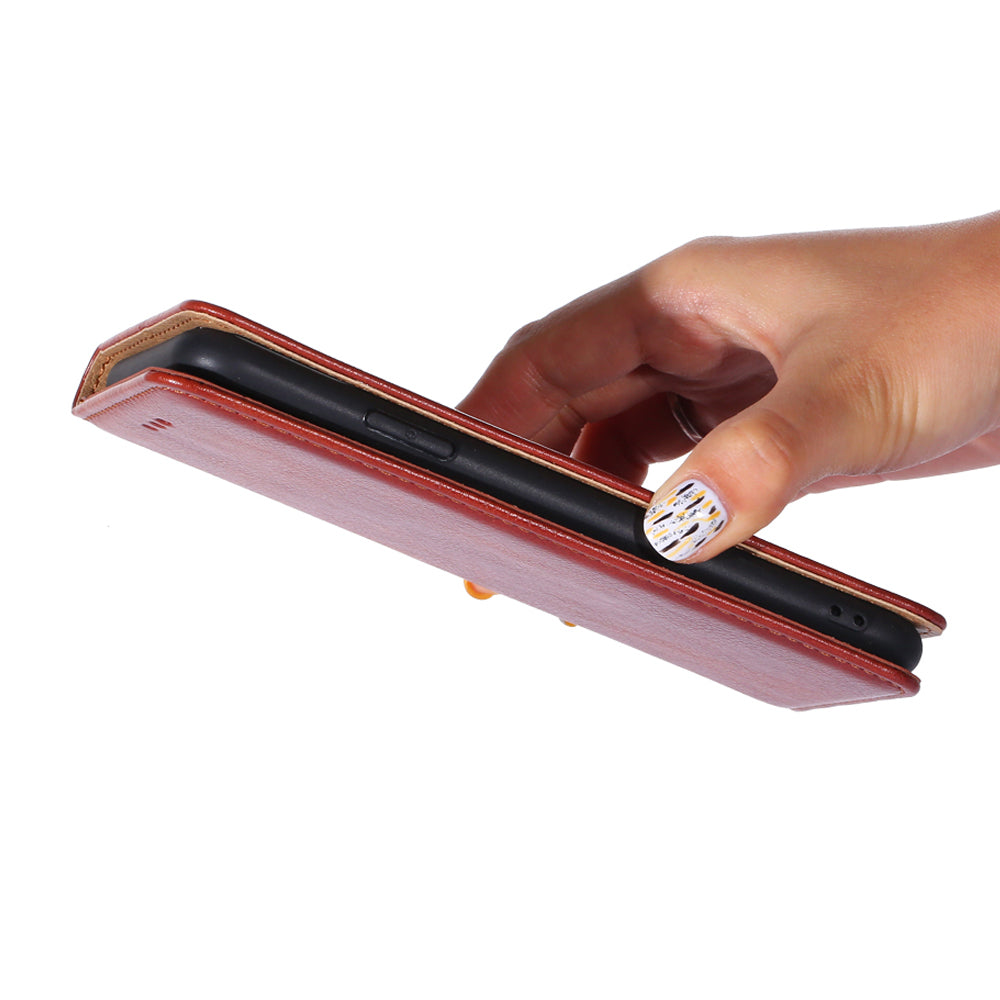 Wallet PU Leather Cover for Oppo Find X5 Lite, Stand Function Magnetic Auto-absorbed Phone Case