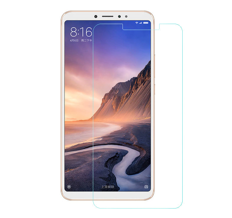 0.3mm Tempered Glass Screen Protector Shield Film for Xiaomi Mi Max 3 Arc Edge