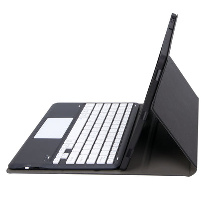 T12B-A For iPad Pro 12.9-inch (2018)/(2020)/(2021) Detachable Bluetooth Keyboard Case with TouchPad Anti-drop Protective Cover Adjustable Stand Leather Case