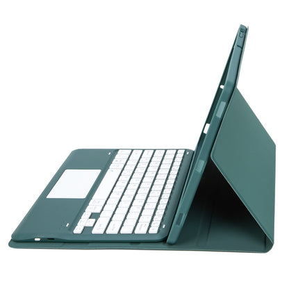 T12B-A For iPad Pro 12.9-inch (2018)/(2020)/(2021) Detachable Bluetooth Keyboard Case with TouchPad Anti-drop Protective Cover Adjustable Stand Leather Case