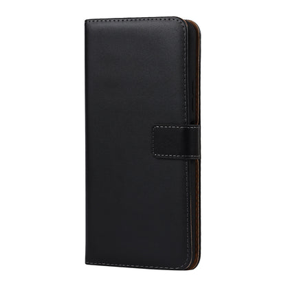 Genuine Leather Phone Protector Dual-Sided Magnetic Clasp Anti-Drop Wallet Card Slot Stand Phone Case for Nokia 8.3 5G