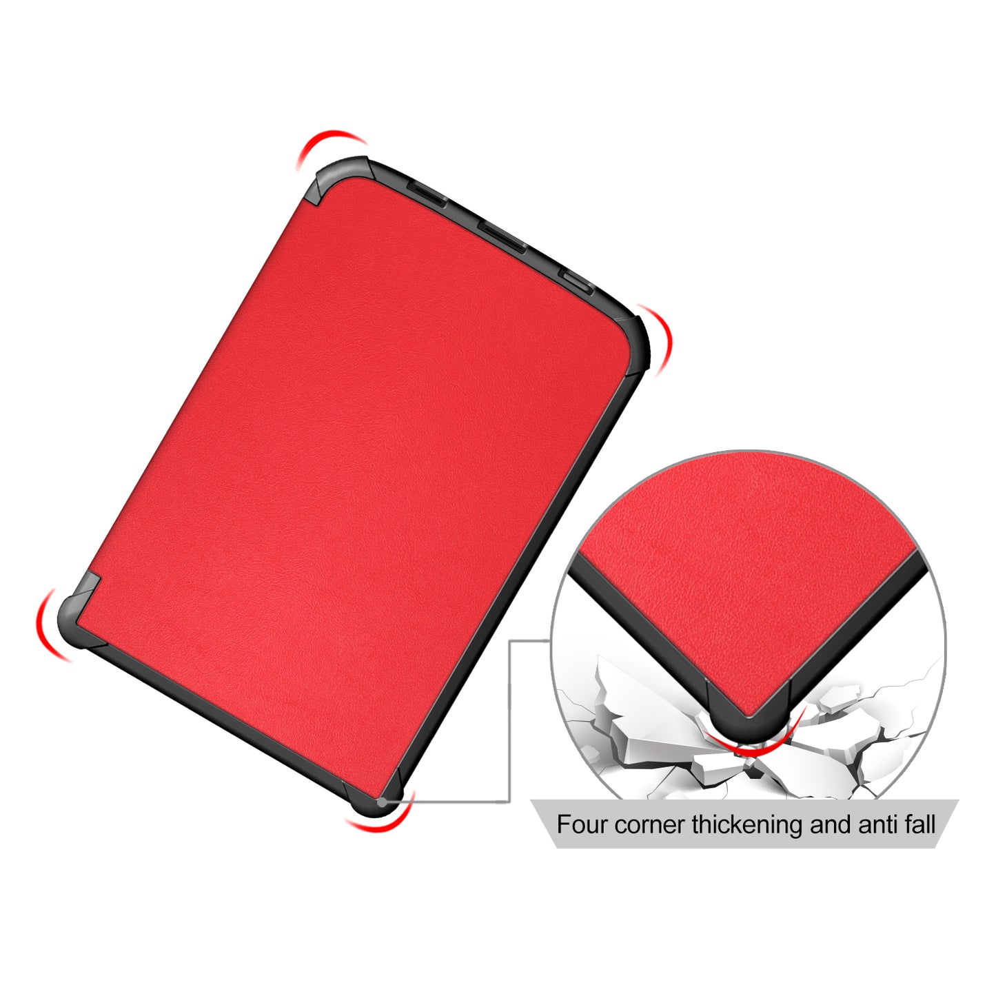 Universal Solid Color Leather Tablet Protective Case for PocketBook 616/627/632/632 Plus